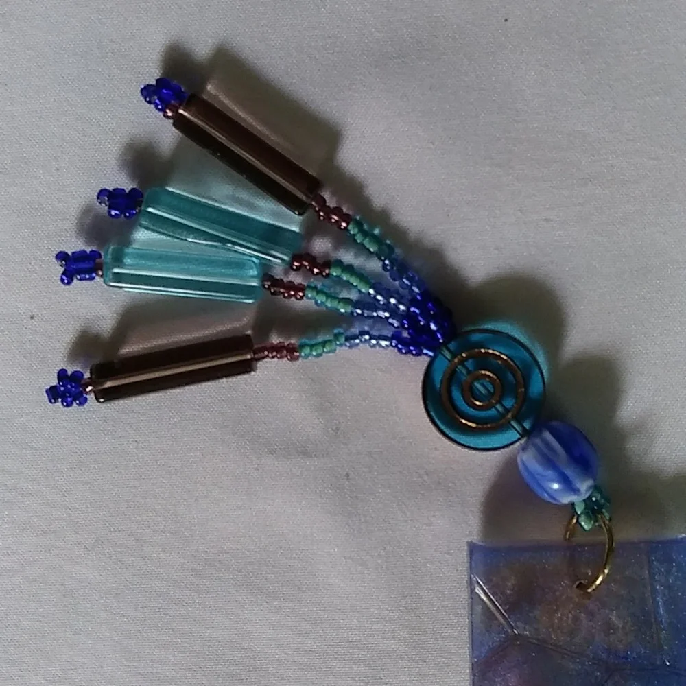 Bookmark with Glass Beaded Tassel